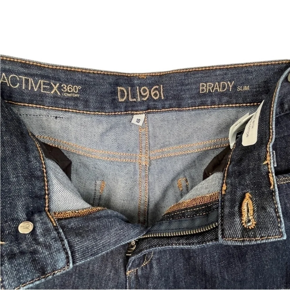 DL1961 Brady Ferret ActiveX 360 Comfort Slim Boys Jeans. Blue. Size 18. #634